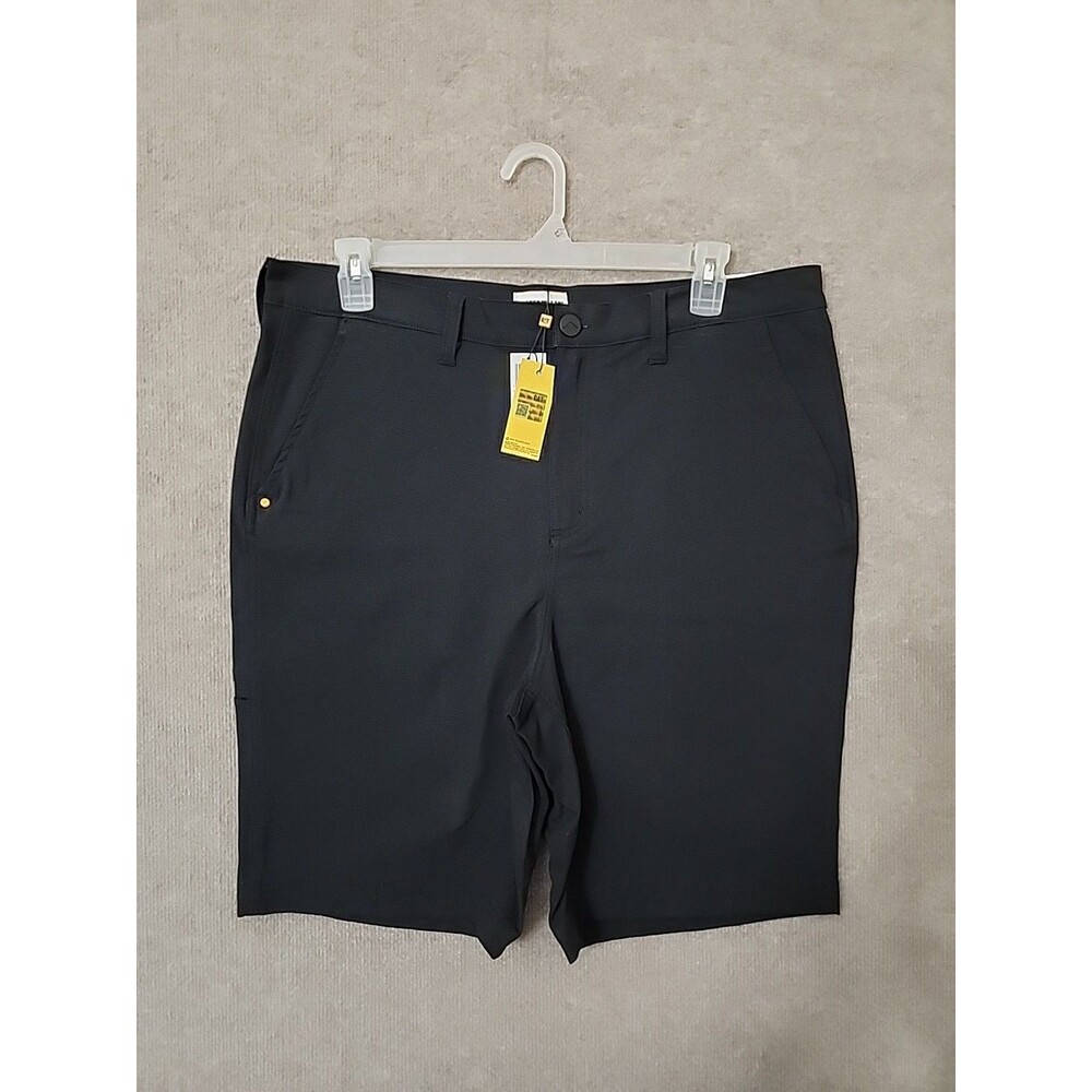 Caterpillar CAT Stretch Canvas Utility Shorts Mens 36 Black NEW